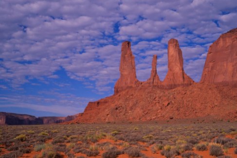 Three Sisters - Monument Valley - Steve Bruno
