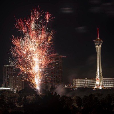 Fireworks over Las Vegas by Steve Bruno