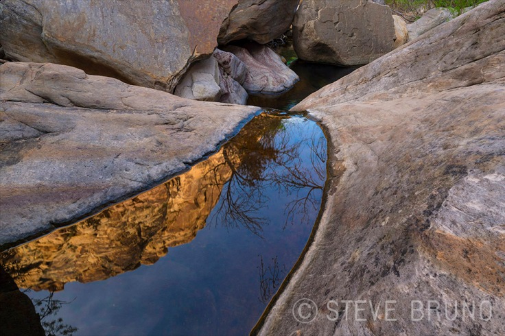 reflection, Red Rock Canyon, Las Vegas, Nevada, Steve Bruno